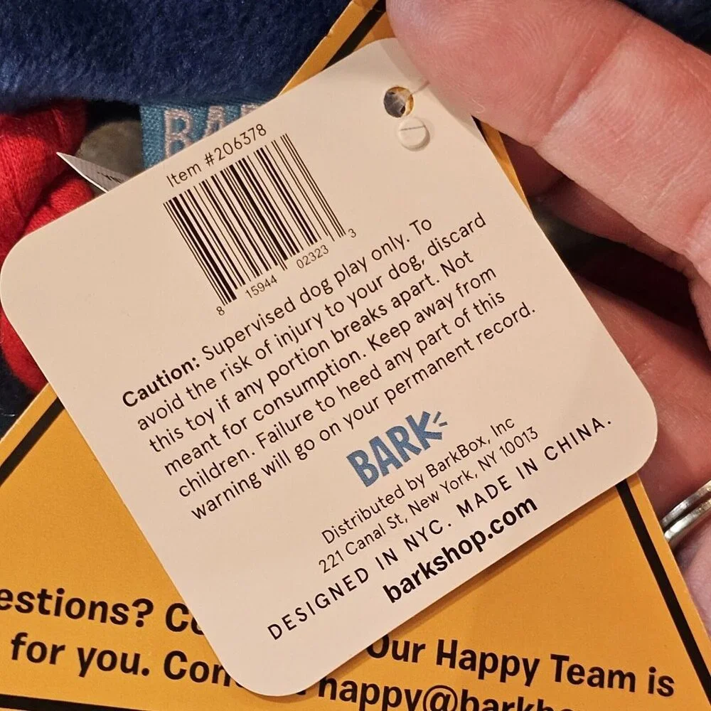 Bark box Dog Toy Janspup Tennis Balls 2 In‎ 1 Interactive Rip Reveal Dog Toy NWT